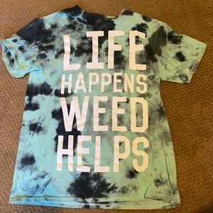 LIFE HAPPENS WEED HELPS SPENCERS WEED BUD SHIRT